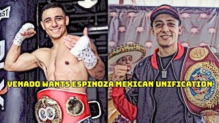 VENADO LOPEZ TARGETS RAFAEL ESPINOZA MEXICAN UNIFICATION FIGHT 🥊🇲🇽 [upl. by Auric]