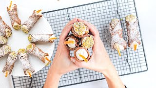 Vegan Homemade CANNOLI Siciliani with ricotta  Traditional Italian Preparation [upl. by Esidnac]