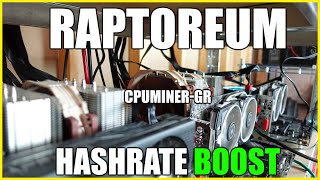 CPU Mining  How To BOOST Your Raptoreum Hashrate [upl. by Schwenk]