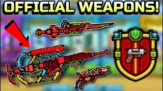 OFFICIAL Ruby Division Clan WEAPONS  Pixel Gun 3D [upl. by Ylrahc]