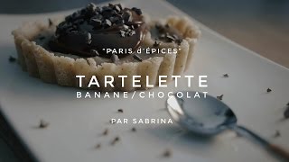 95 Secondes  Tartelette crue chocolat banane [upl. by Allene902]