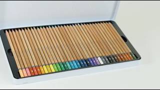 Bruynzeel Expression 72 coloured pencils in a tin [upl. by Aierdna]