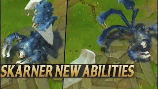 SKARNER REWORK NEW ABILITIES GAMEPLAY  League of Legends [upl. by Alokin738]