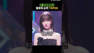 더 인플루언서 팔로워 순위 Top20 [upl. by Esekram]