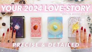 💌Your 2024 LOVESTORY Predictions👩‍❤️‍👨💕detailed af🔮✨pick a card ♣︎ tarot reading✨🔥 [upl. by Marih124]