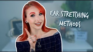 HOW TO STRETCH YOUR EARS  Ear Stretching Methods [upl. by Nahsin]