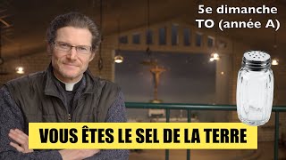 VOUS ÊTES LE SEL DE LA TERRE 5e dimanche A Mt 51316 5 février 2023 homélie  étude biblique [upl. by Nehcterg]