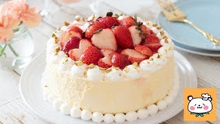 いちごのレアチーズケーキの作り方 NoBake Strawberry Cheese Cake｜HidaMari Cooking [upl. by Madaras]