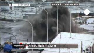 Japan tsunami footage [upl. by Owena326]