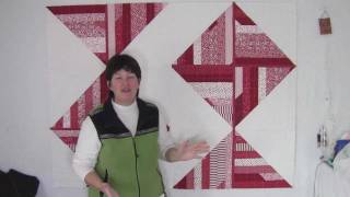 Red amp White Jelly Roll Quilt  Quilt As You Go reimagined [upl. by Suilienroc]