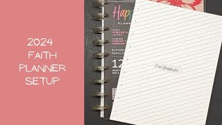 2024 Faith Planner Setup  Happy Planner Classic [upl. by Sharos]