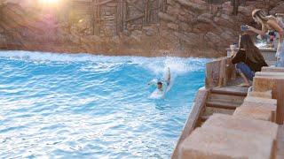 SURFING DISNEYS TYPHOON LAGOON  WAVE POOL [upl. by Ertnod257]