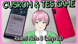 Mencoba Custom Rom Nusantara Android 13 di Redmi Note 5 whyred dan tes gaming vTuber Indonesia [upl. by Blen694]