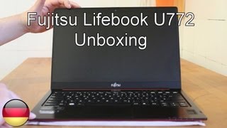 Fujitsu Lifebook U772 im Unboxing Deutsch  German [upl. by Asiela]