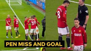 Bruno Fernandes penalty miss and Scott McTominay goal vs Chelsea [upl. by Khorma]