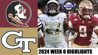 10 Florida State vs Georgia Tech AMAZING  College Football Week 0  2024 College Football [upl. by Phelips763]