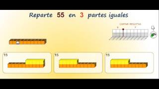 División con regletas de Cuisenaire [upl. by Booma]