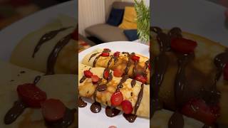 My crepe recipe 😋 وصفة الكريب [upl. by Kcirdehs620]