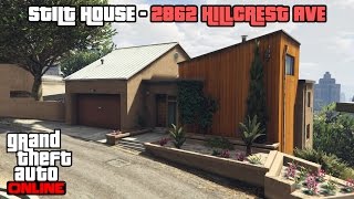 GTA 5 Online PS4  Stilt House 2862 Hillcrest Ave Tour [upl. by Roseanne]