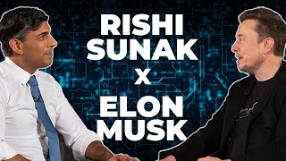 Rishi Sunak amp Elon Musk Talk AI Tech amp the Future [upl. by Kostman]