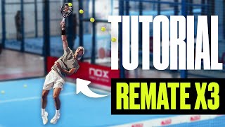 ¿CÓMO REMATAR X3 como un PROFESIONAL del PADEL  TUTORIAL de REMATE POR TRES [upl. by Gonick]