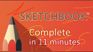 Autodesk SketchBook  Tutorial for Beginners in 11 MINUTES [upl. by Phaih168]