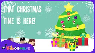 Christmas Time Is Here Lyric Video  The Kiboomers Preschool Songs amp Nursery Rhymes [upl. by Nylicaj]