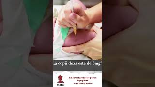 Injectia intramusculara  IM   curs video shorts nursery asistente [upl. by Ecraep]