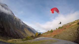 parapente legrand sylvain col du glandon 1 octobre 2017 nervures diamir 2 [upl. by Hayidah696]