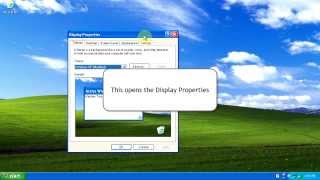 Windows XP How To Change Desktop Background Wallpaper [upl. by Reve380]