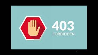 Web Page error 403 Forbidden what is it [upl. by Pelpel]