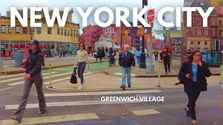 Walking Greenwich Village New York City 🌆  A Busy Weekend in Washington Square Park Feb 2024 [upl. by Meier]