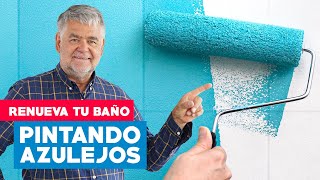 Cómo pintar azulejos para renovar un baño [upl. by Knute]