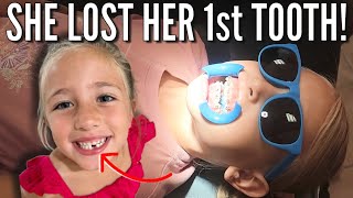 Stellas Loses Her First Tooth at School  And Livvy Receives a Braces Tune Up [upl. by Elamaj]