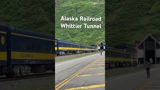 Alaska Railroad at Whittier Tunnel train alaska tunnel [upl. by Eahsat]