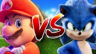 Sonic Vs Mario Movie Who Leveled Up [upl. by Eirdua400]