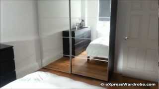 IKEA Pax Auli Sliding Mirror Door Wardrobe Design [upl. by Akinar59]