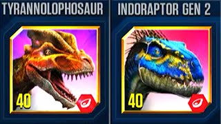 TYRANNOLOPHOSAUR VS INDORAPTOR GEN 2  HT GAME [upl. by Sedinoel]