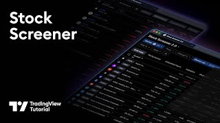 The TradingView Stock Screener Tutorial [upl. by Etnaled]