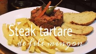 Steak tartare de filé mignon [upl. by Xxam805]