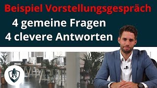 Vorstellungsgespräch Fragen und Antworten  4 Fallen [upl. by Palila73]