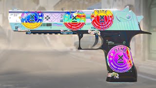 CS2 Updated 9INE Paris Holo Sticker  Desert Eagle Printstream  4x 9ine Holo Sticker Craft [upl. by Pyszka98]