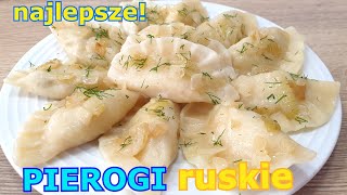 Najlepsze pierogi ziemniaczane z twarogiem  ruskie 👌 elastyczne ciasto na pierogi 👍dokładny przepis [upl. by Eelsel438]