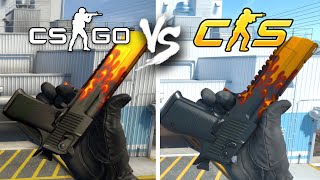 ALL DEAGLE SKINS  CS2 vs CSGO [upl. by Raskind]