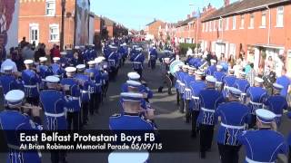 EBPB at Brian Robinson Memorial and Braniel Loyal FB Parade 050915 [upl. by Brost]