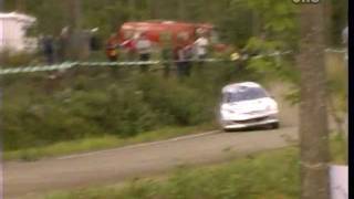 Marcus Grönholm  Peugeot 206 WRC Rallye Finnland Drifting Sideways Jyväskylän Suurajot [upl. by Kenrick780]