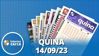 Resultado da Quina  Concurso nº 6241  14092023 [upl. by Wehhtam67]