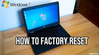 How to easily Factory Reset a Windows 7 PC [upl. by Llerrej34]