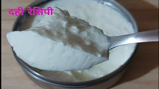 दही रेसिपी  Cow Milk पासुन घट्ट दही जमवण्याची सोपी पद्धत Curds Recipe Dahi Recipe [upl. by Ann]