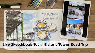 Live Sketchbook Tour NSW Road Trip 2023 [upl. by Onibas]